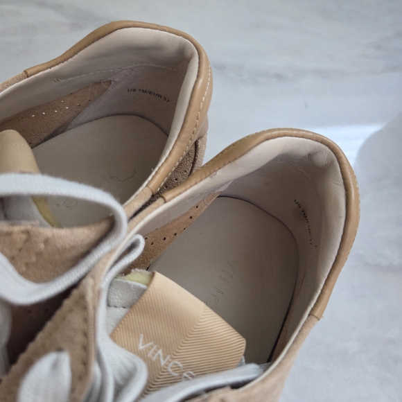 Vince Oasis Runner Suede Sneakers Womens 7/37 - Picture 7 of 11